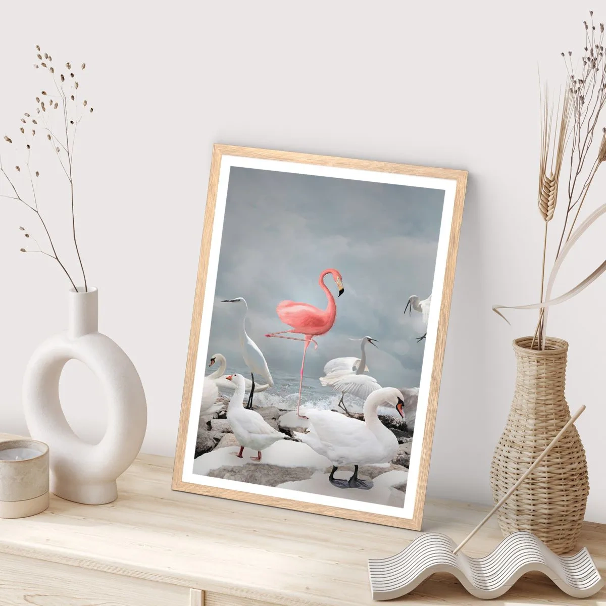 Poster în ramă de stejar deschis - De unde am venit? - 70x100 cm