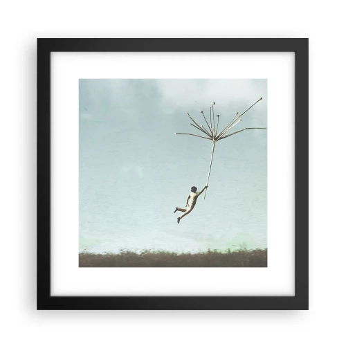 Poster în ramă neagră - Zmeuri, suflante, vânt - 30x30 cm