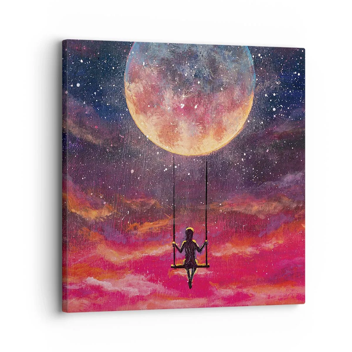 Tablou pe pânză - Cu capul în nori - 30x30 cm