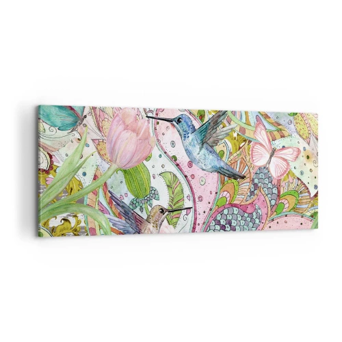 Tablou pe pânză - Încurcat în viță de vie - 100x40 cm