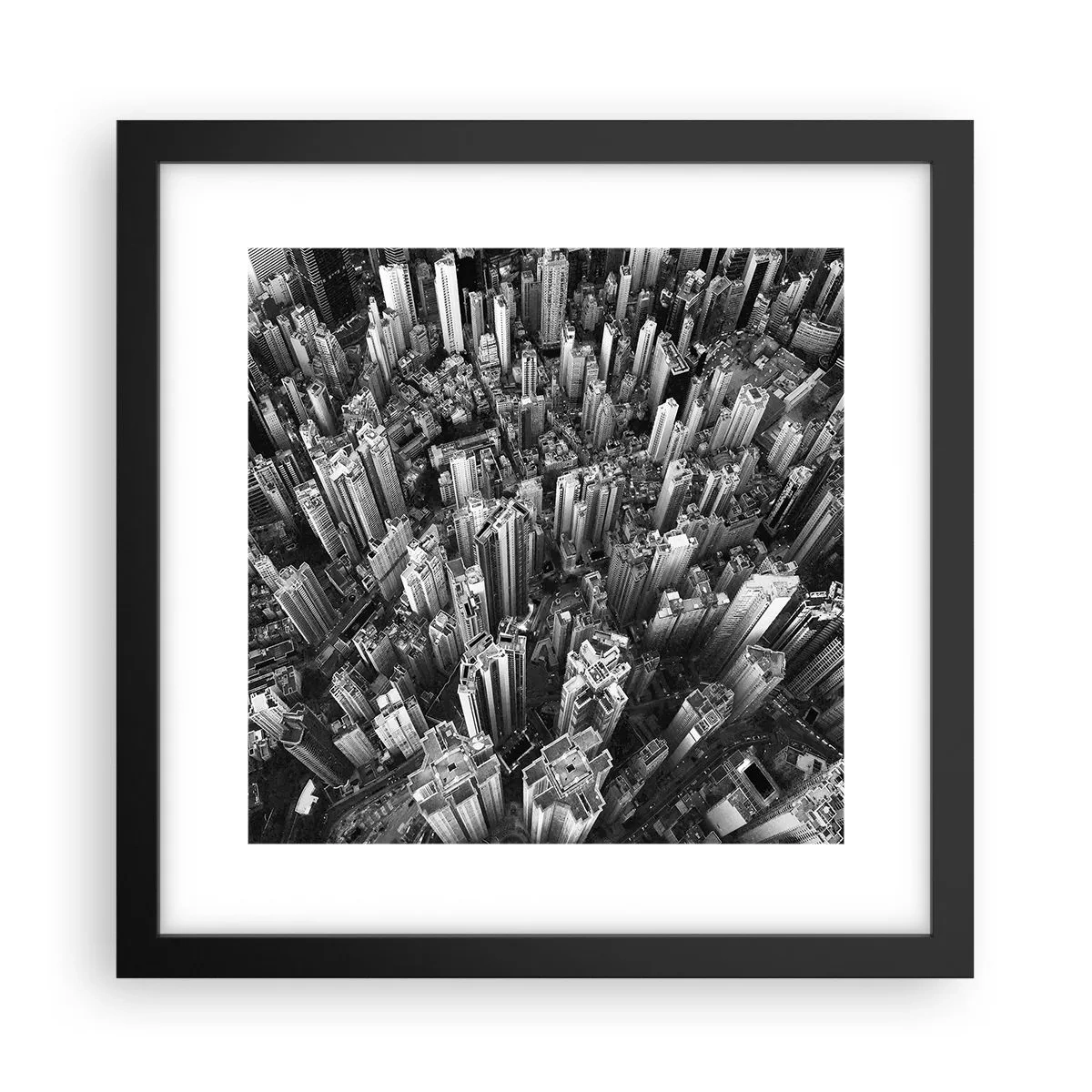Poster în ramă neagră - Din ce în ce mai sus - 30x30 cm