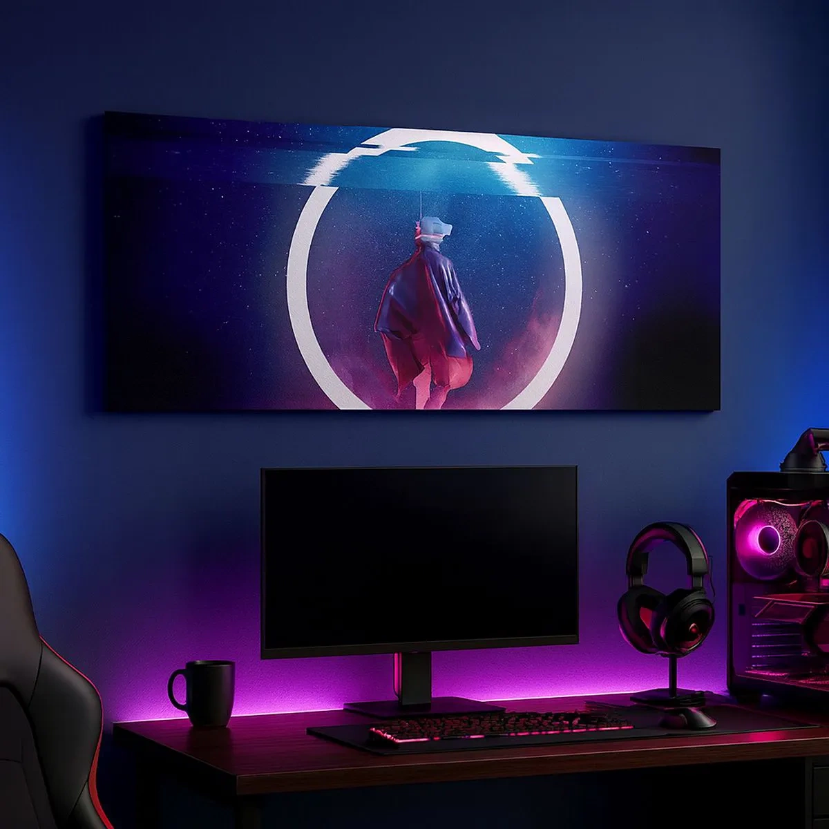 Tablou pe pânză - Între lumi - 100x40 cm