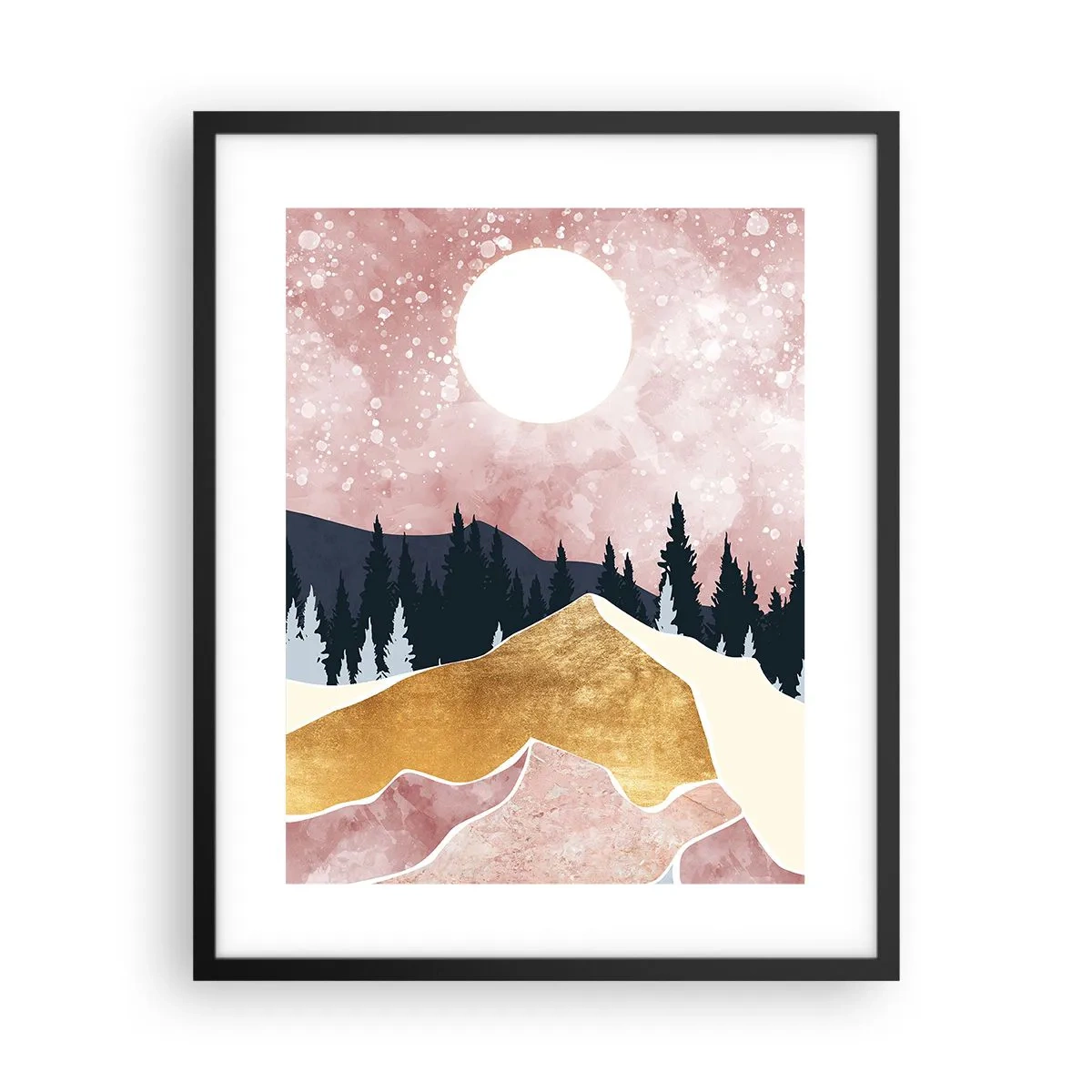 Poster în ramă neagră - Garda de noapte - 40x50 cm