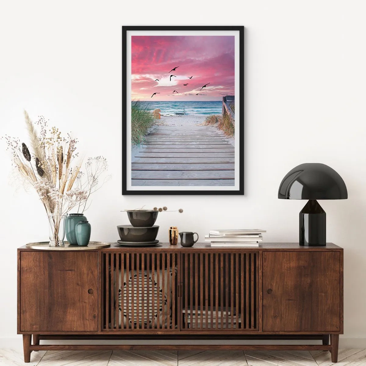 Poster în ramă neagră - Impresie baltică - 61x91 cm