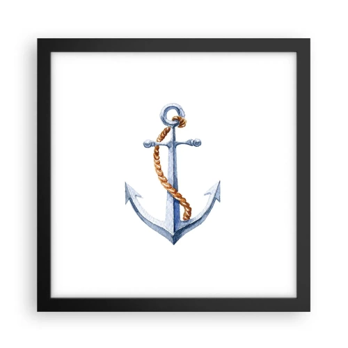 Poster în ramă neagră - Ahoy aventura! - 30x30 cm