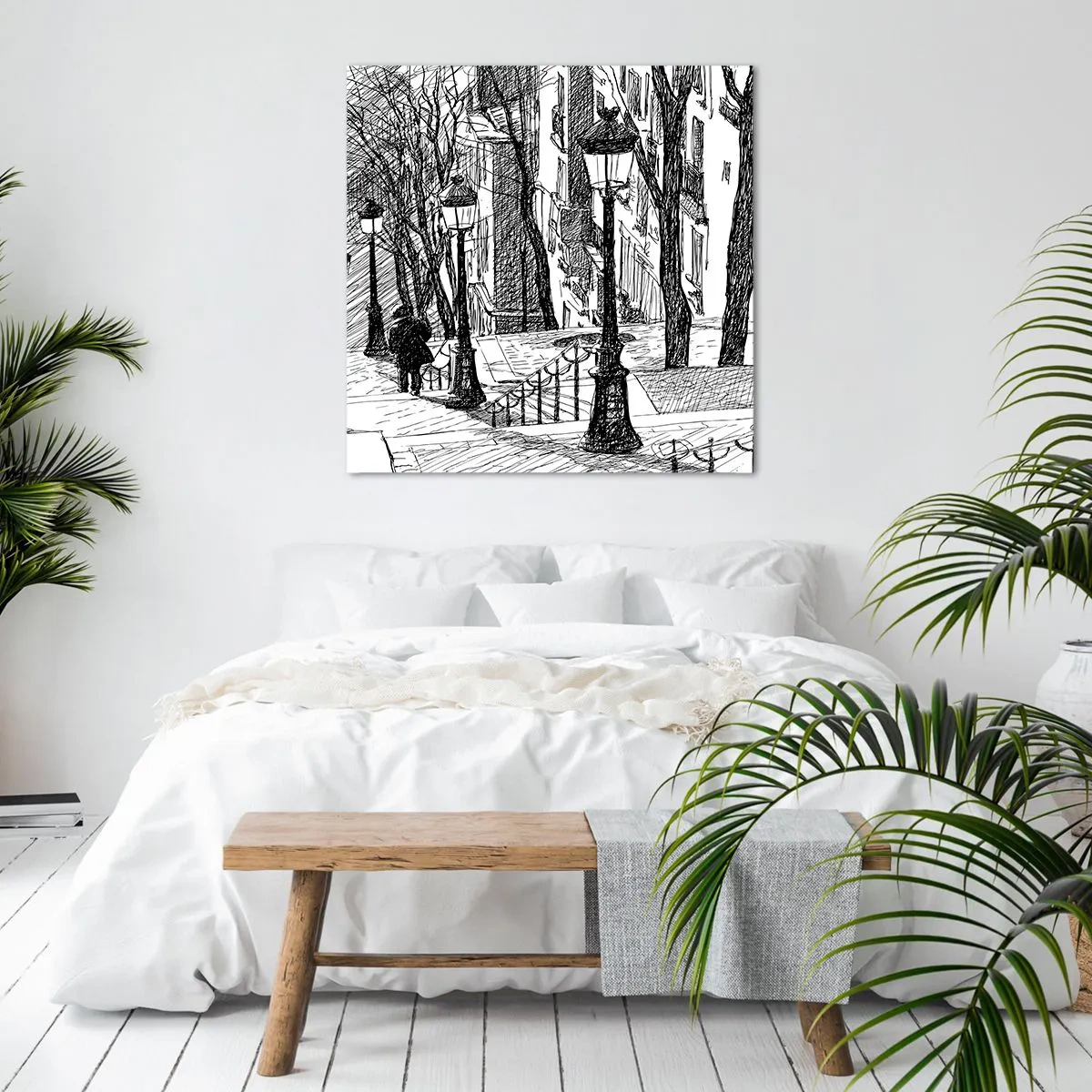 Tablou pe pânză - Poveste de dragoste sau poveste de groază? - 40x40 cm
