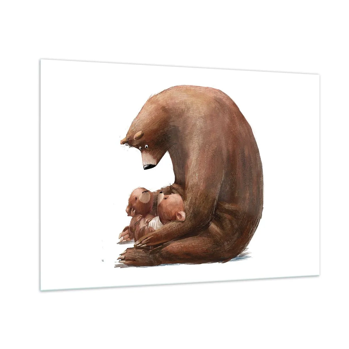 Tablou pe sticlă - Vise plăcute, copii - 100x70 cm