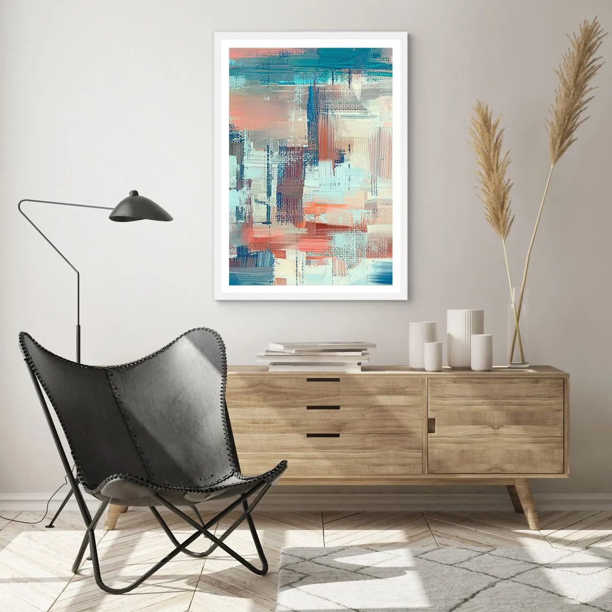 Poster în ramă albă - Întinde-te spre lumină - 61x91 cm