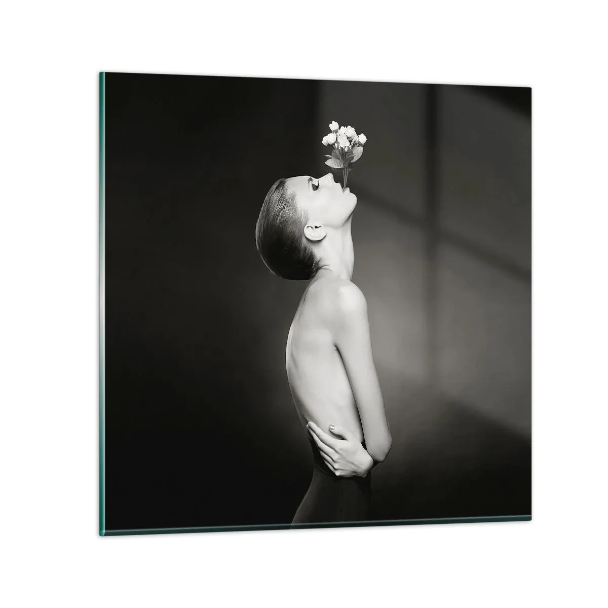 Tablou pe sticlă - Eleganță excentrică - 30x30 cm