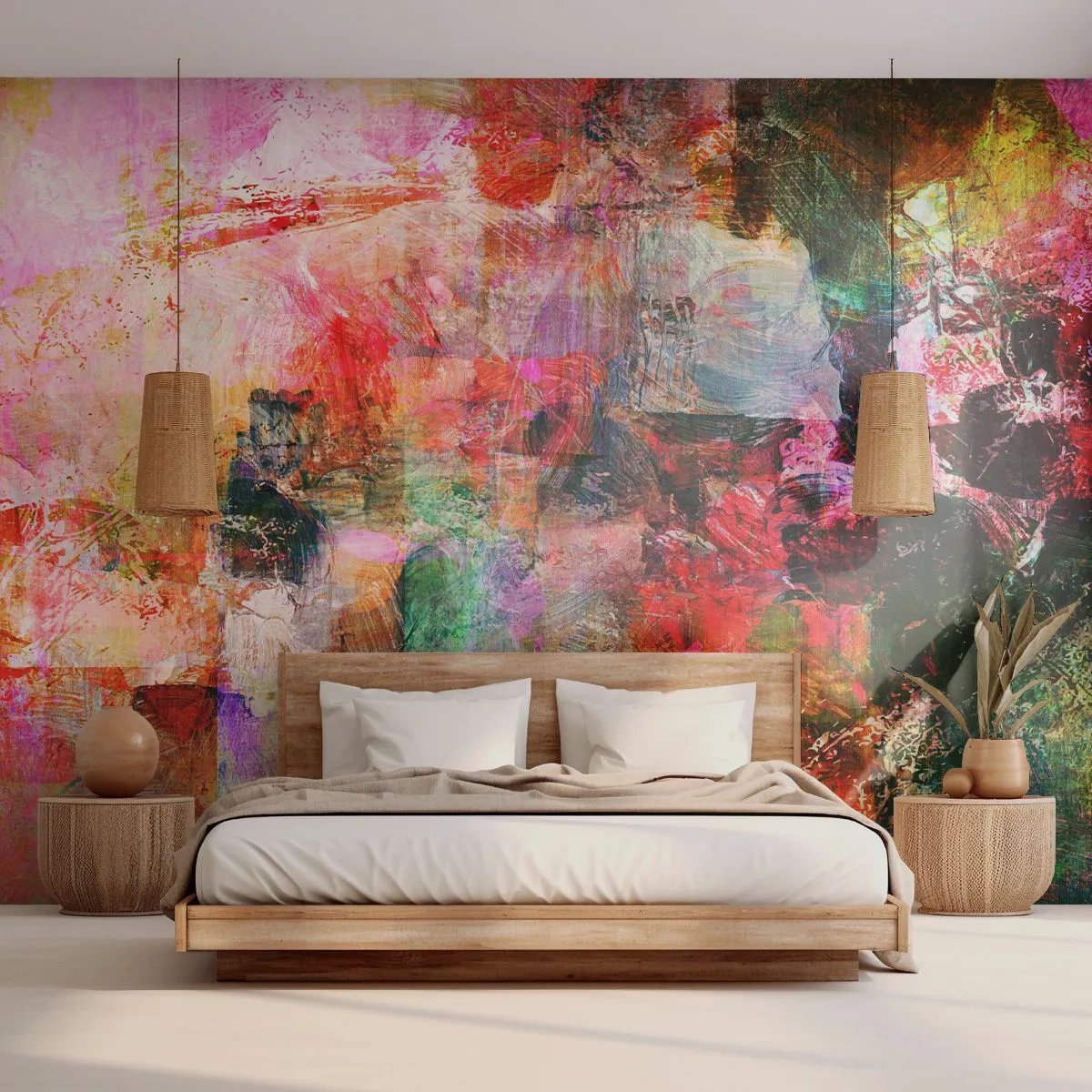 Tapet Autoadeziv Deluxe Sticker - O călătorie prin roz - Abstracția, Bucată, Grafică - 250x175 cm