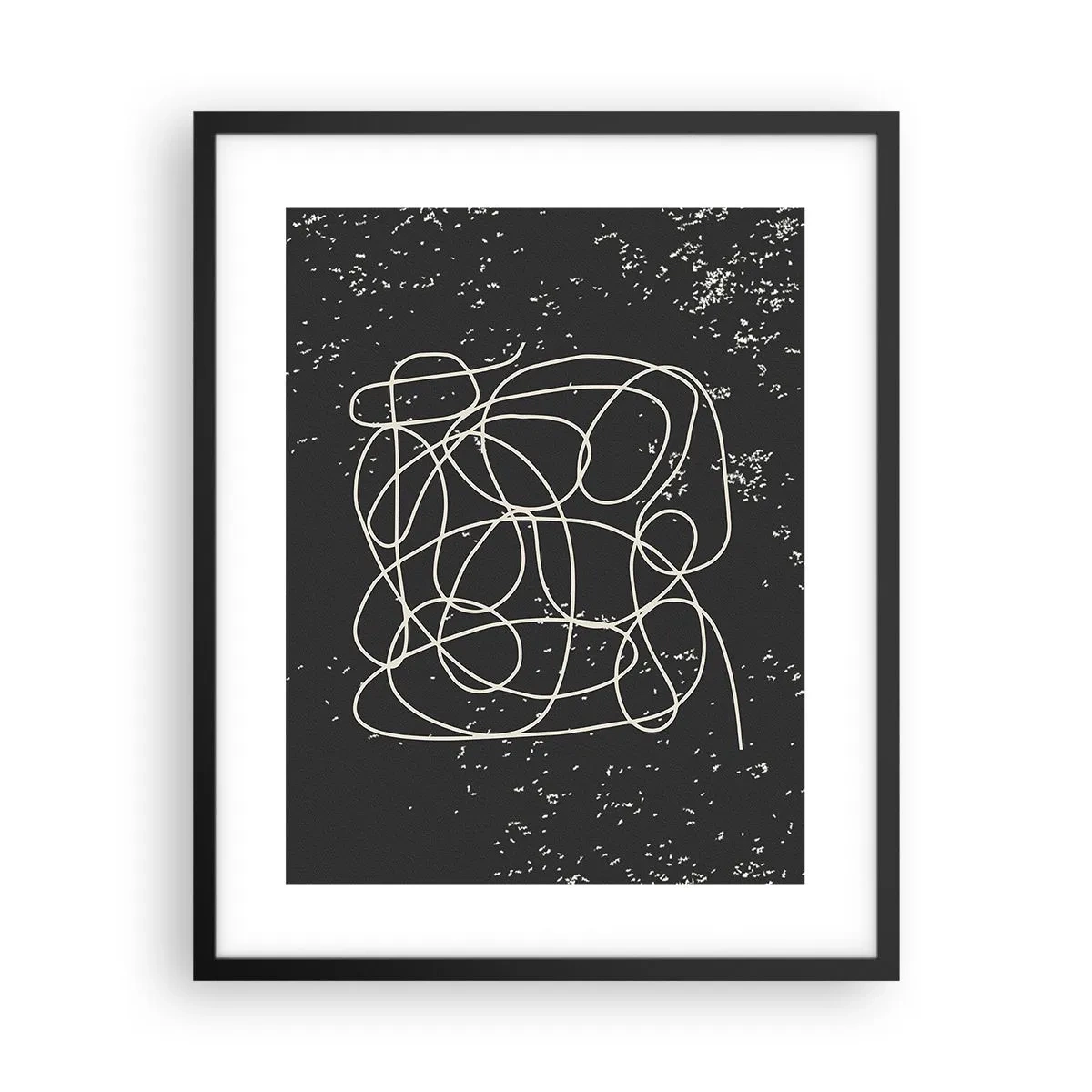 Poster în ramă neagră - Gânduri rătăcitoare - 40x50 cm
