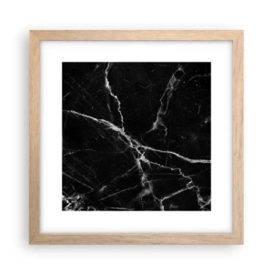 Poster în ramă de stejar deschis - Viața secretă a unei pietre - 30x30 cm