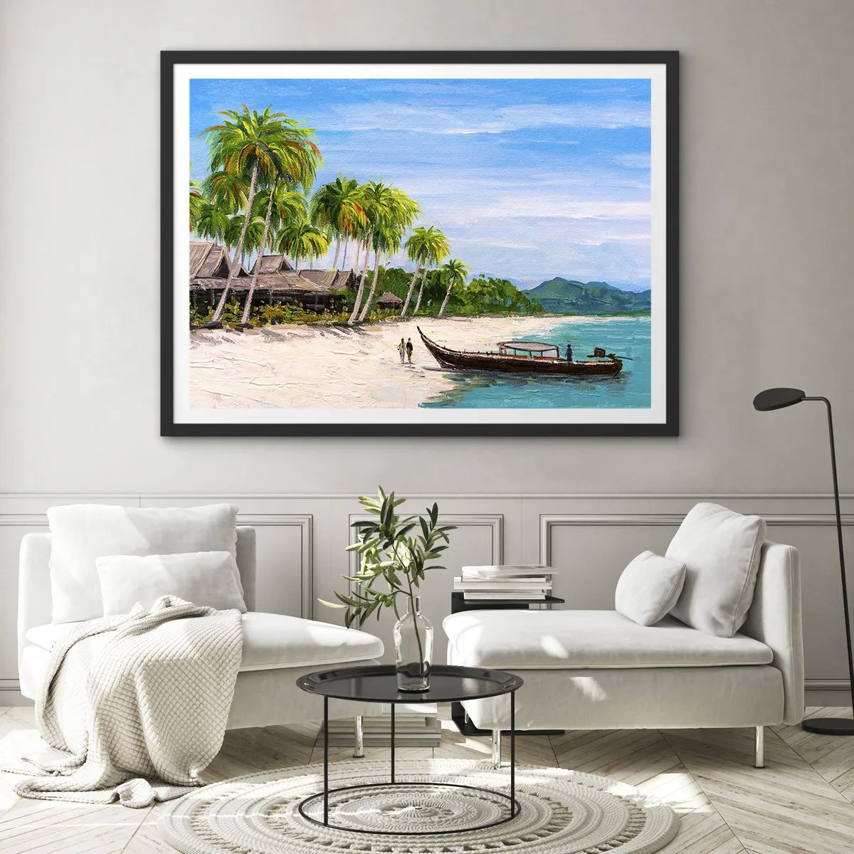 Poster în ramă neagră - Un vis exotic - 70x50 cm