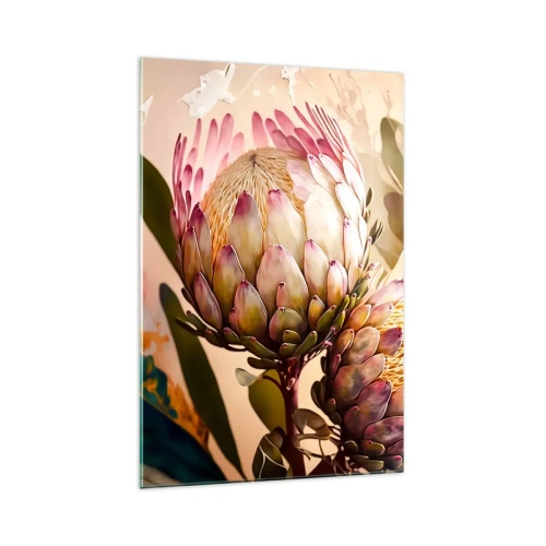 Tablou pe sticlă - Îmbrățișare cu tandrețe - 70x100 cm