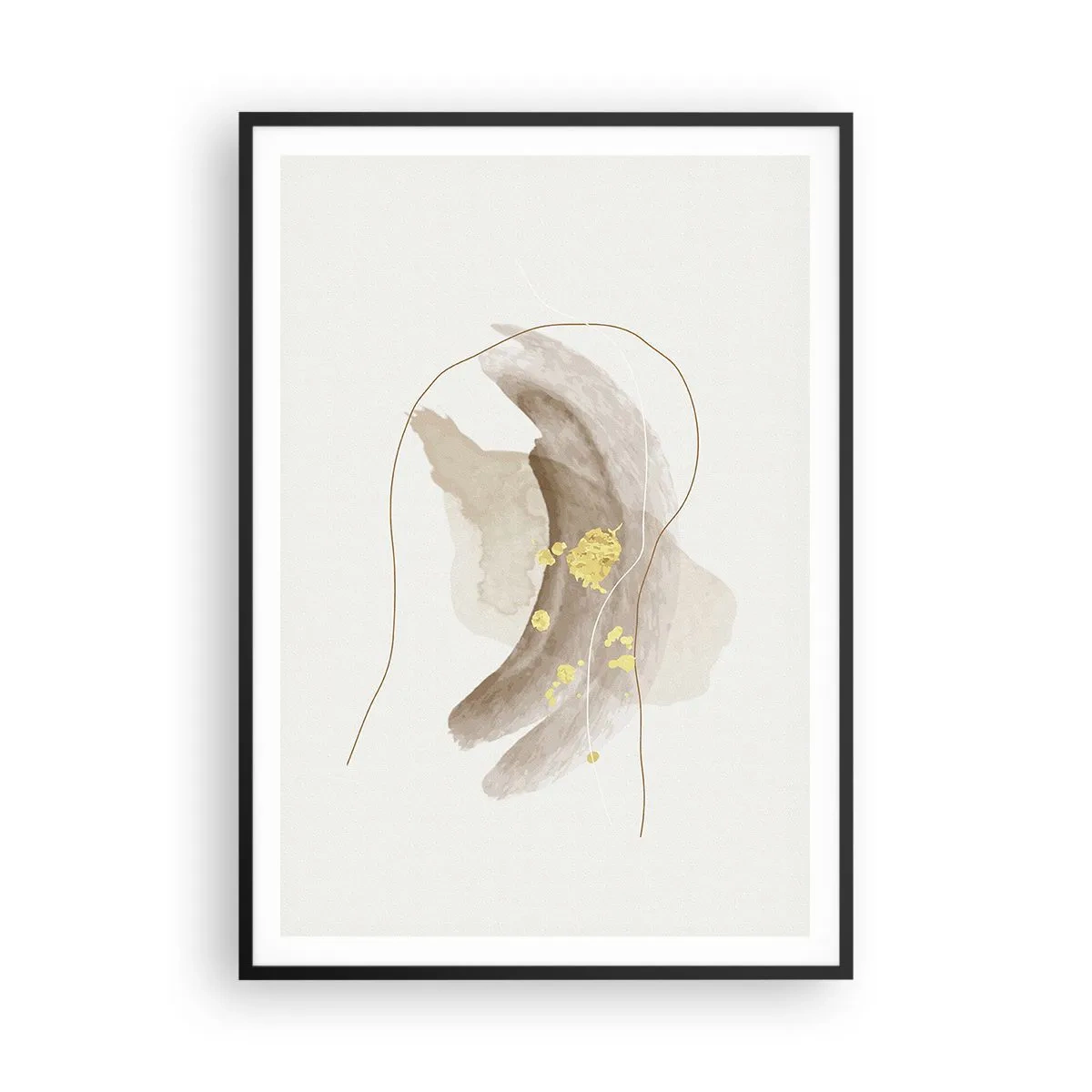 Poster în ramă neagră - Întâlnite în spațiu - 70x100 cm