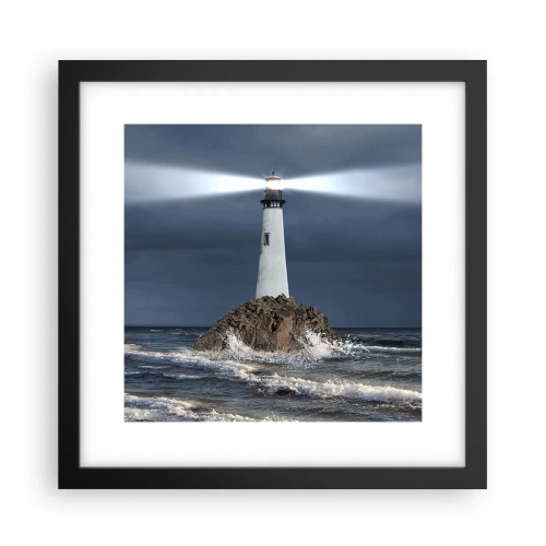 Poster în ramă neagră - Aici... aici...! - 30x30 cm