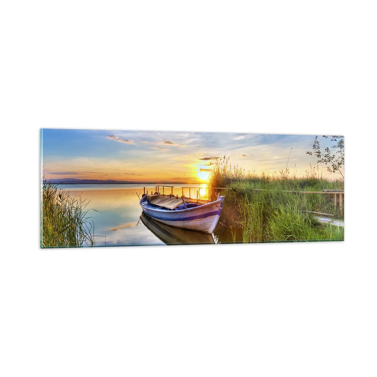 Tablou pe sticlă - Golfulețul viselor împlinite - 90x30 cm