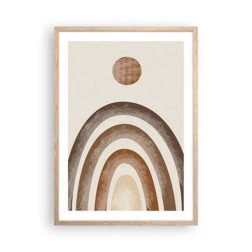 Poster în ramă de stejar deschis - Într-o galaxie îndepărtată - 50x70 cm