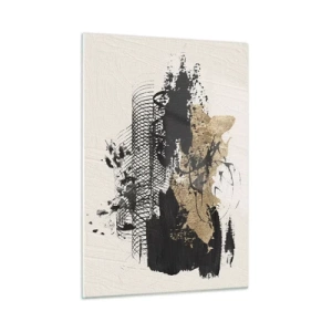 Tablou pe sticlă - Compoziție cu pasiune - 50x70 cm
