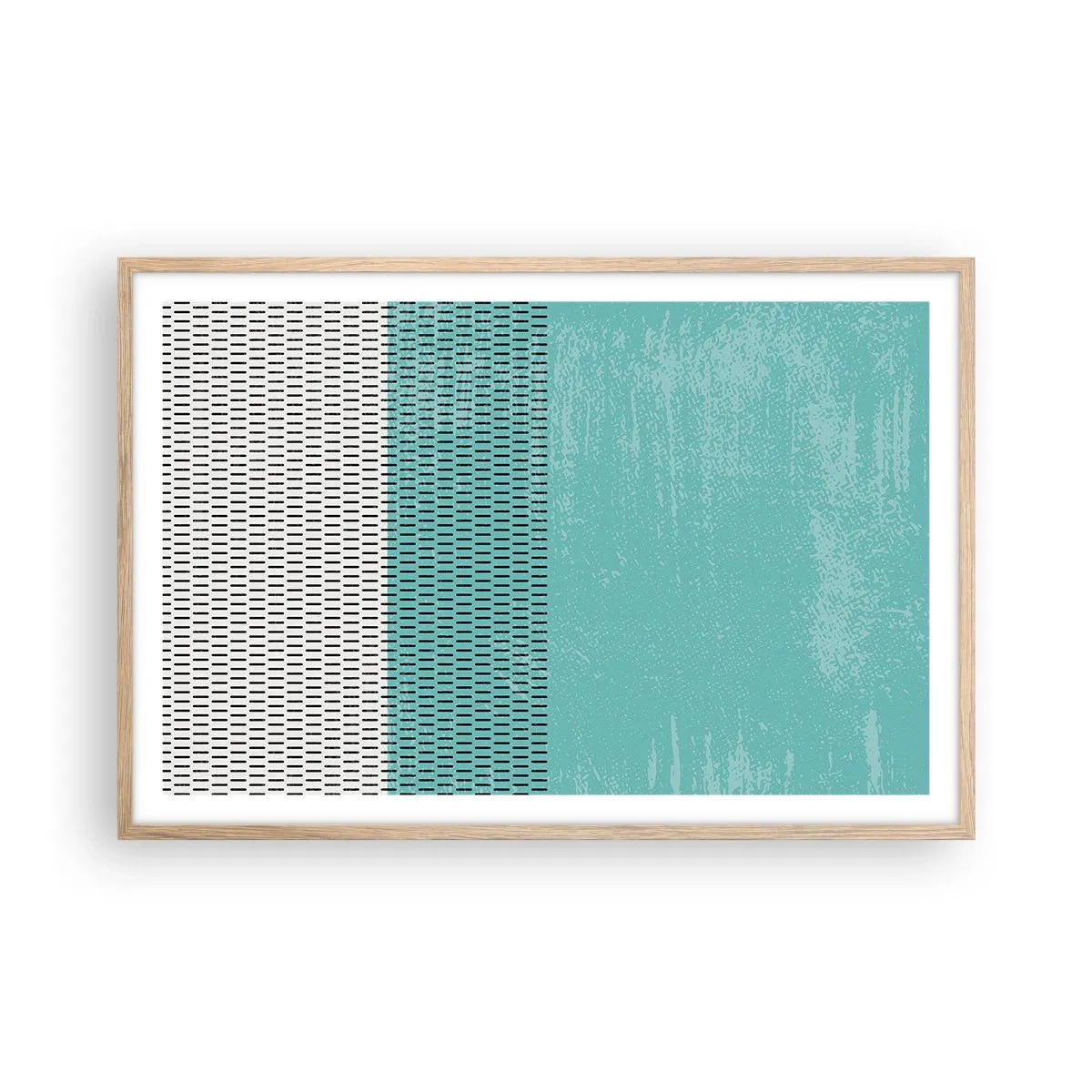 Poster în ramă de stejar deschis - Compoziție echilibrată - 91x61 cm