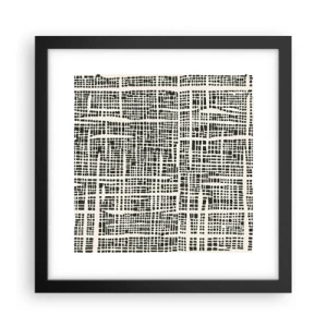 Poster în ramă neagră - O compoziție țesută - 30x30 cm
