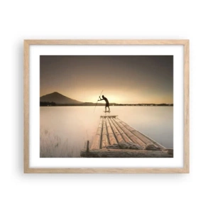 Poster în ramă de stejar deschis - Înainte de odihnă - 50x40 cm