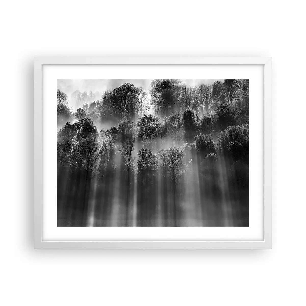 Poster în ramă albă - În fluxuri de lumină - 50x40 cm