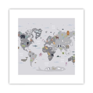 Poster - Spune-mi de unde ești... - 30x30 cm