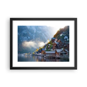 Poster în ramă neagră - Atmosferă alpină - 40x30 cm
