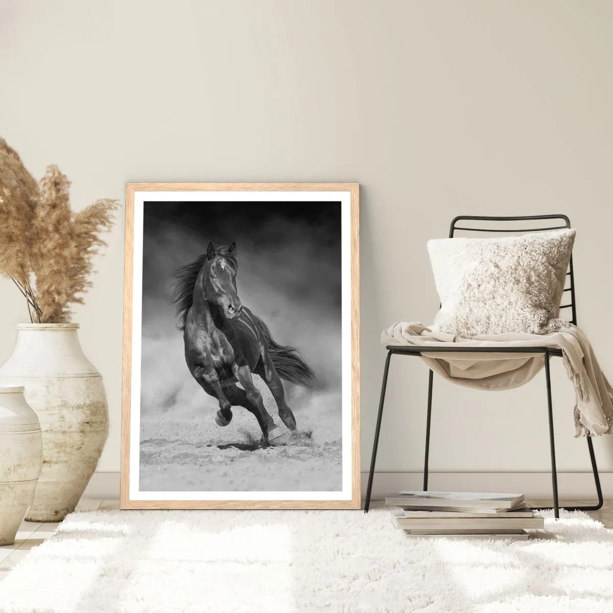 Poster în ramă de stejar deschis - Dorința emirului - 30x40 cm