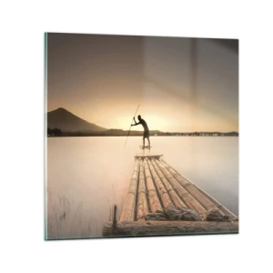 Tablou pe sticlă - Înainte de odihnă - 40x40 cm