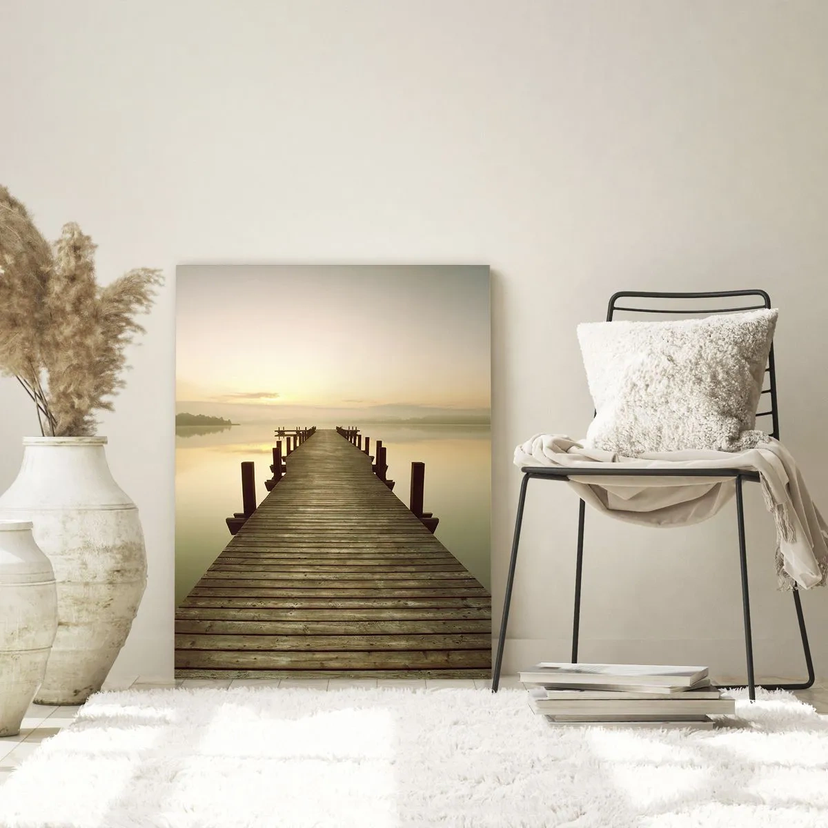 Tablou pe sticlă - Înainte de răsărit, zori, lumină - 70x100 cm