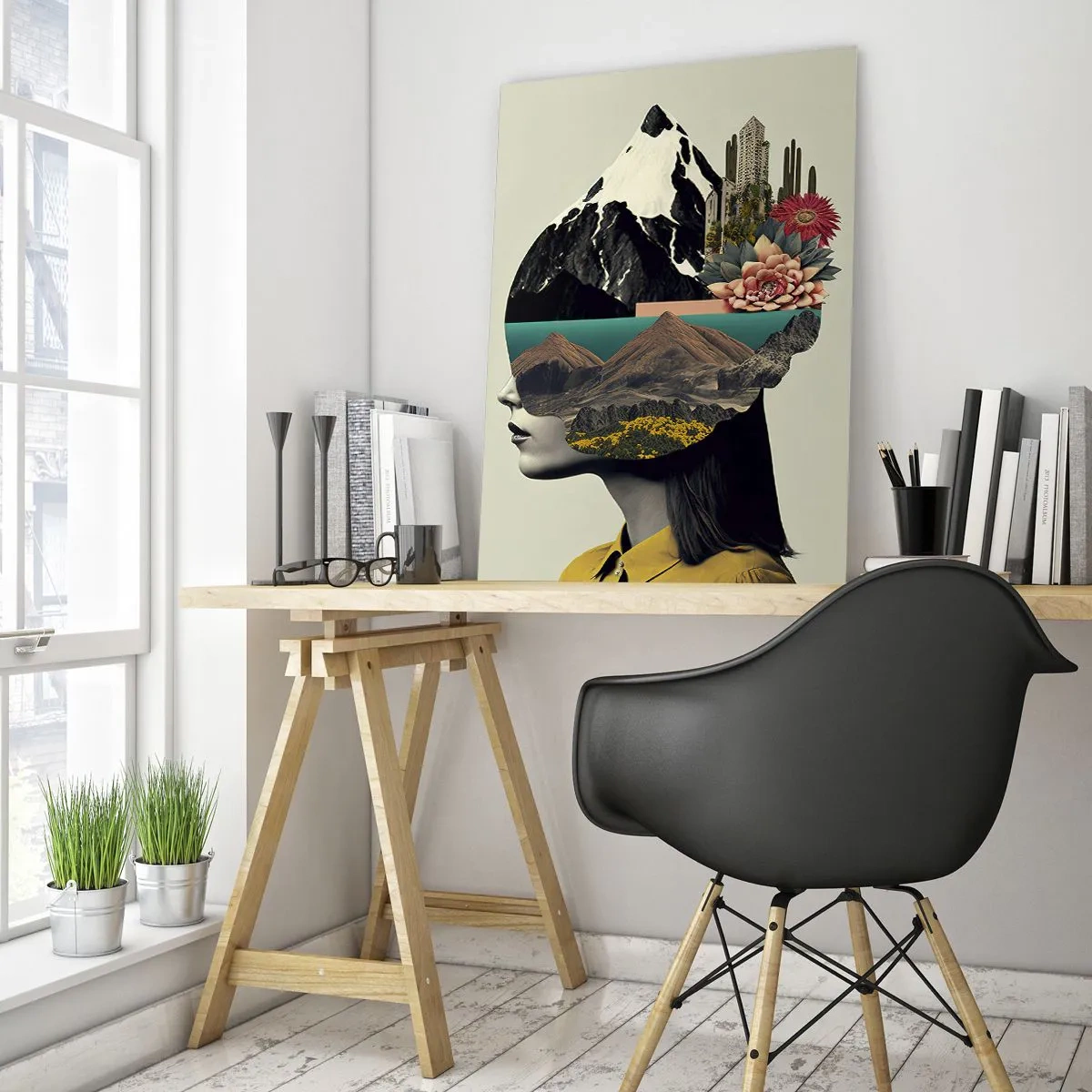 Tablou pe sticlă - Femeia - întotdeauna un mister - 50x70 cm
