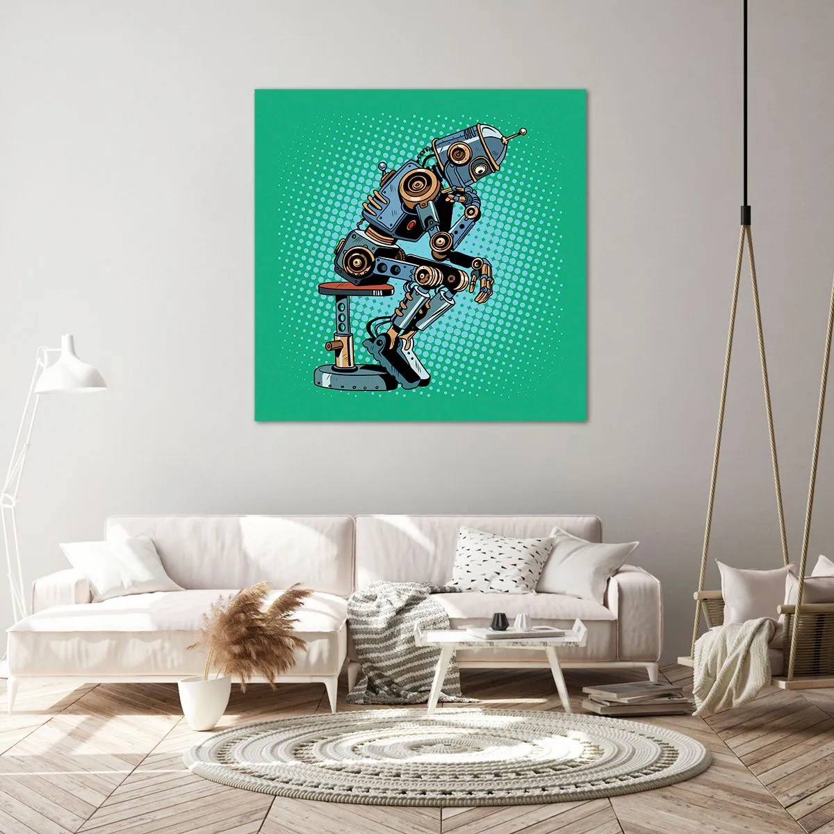 Tablou pe pânză - Peste esența ființei - 30x30 cm