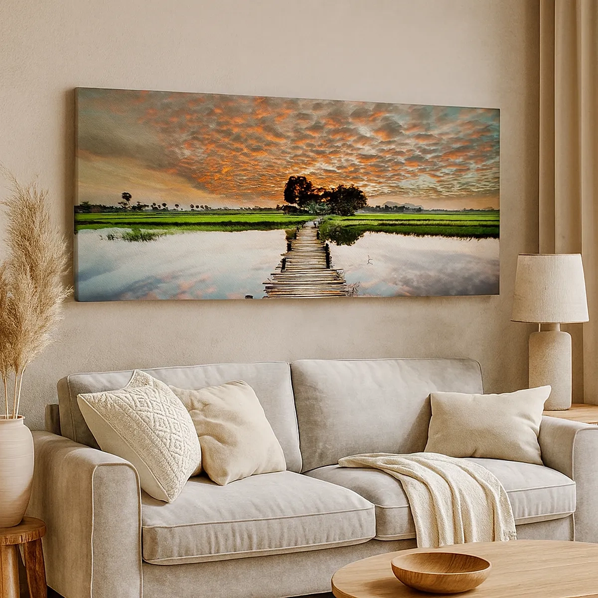 Tablou pe pânză - Întindeți brațele - respirați - 30x30 cm