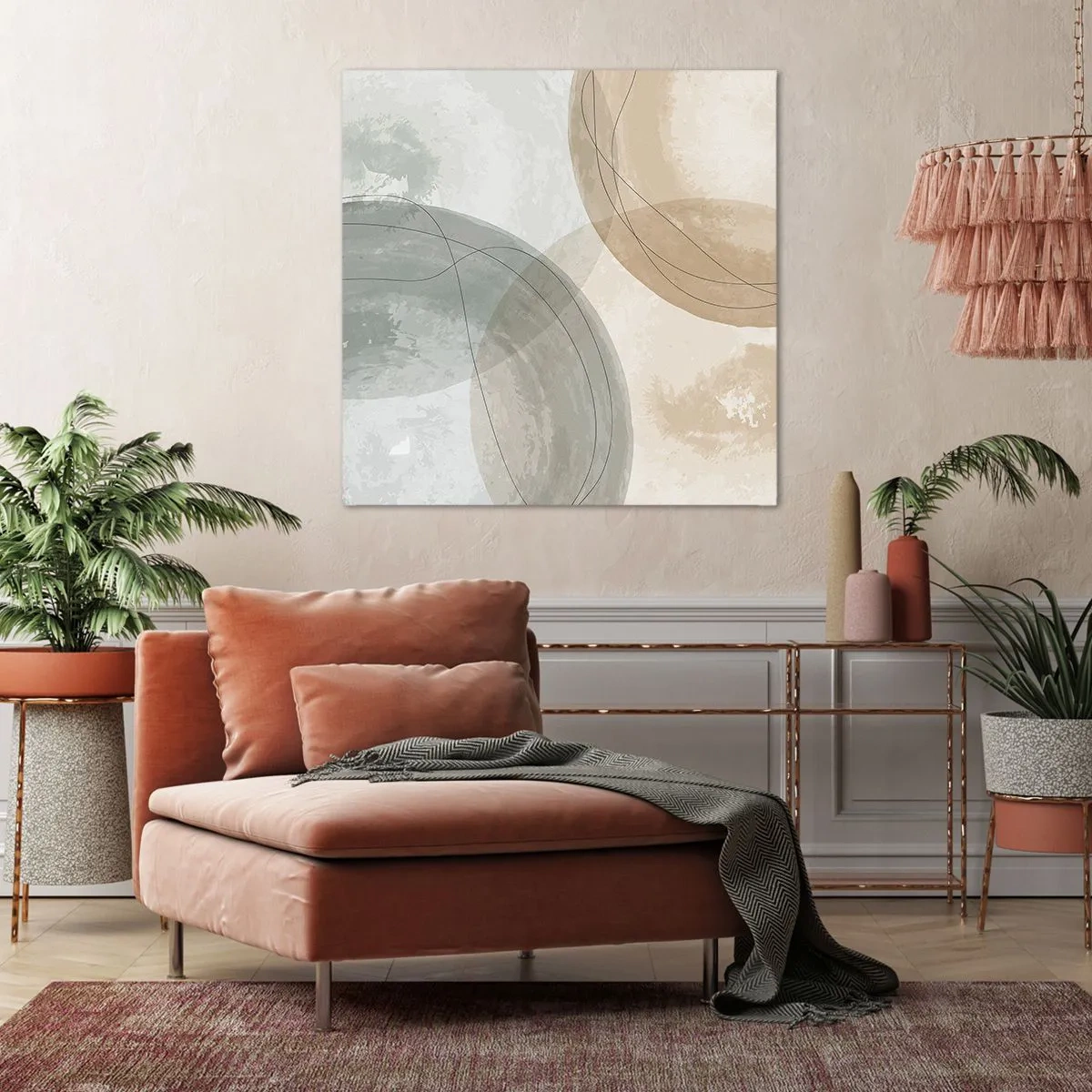 Tablou pe pânză - Întrepătrunderea lumilor - 70x70 cm