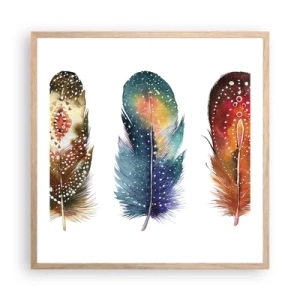 Poster în ramă de stejar deschis - Ritualuri, rituri, mistere - 60x60 cm