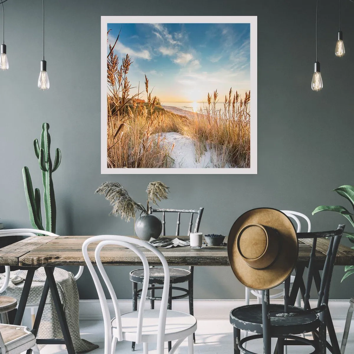 Poster - Plaja de nord - 40x40 cm