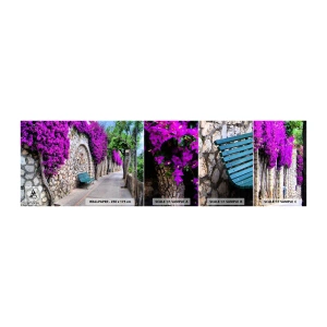 Mostră tapet autocolant Deluxe Sticker - Să ne întâlnim cât mai curând posibil - Oraș, Flori, Italia - 100x30 cm