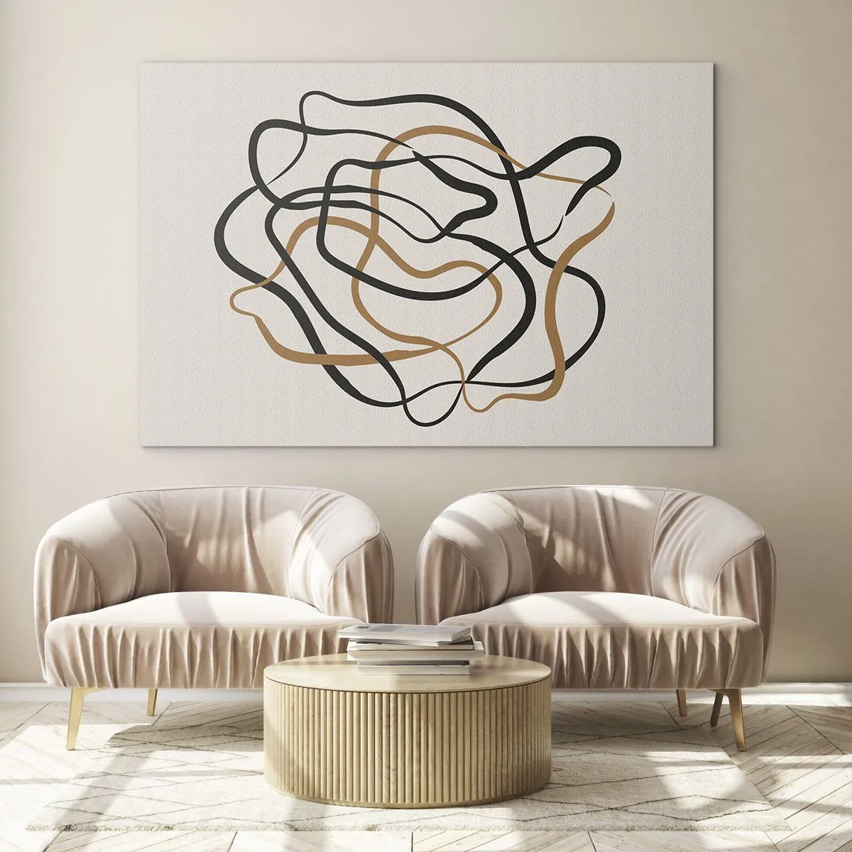 Tablou pe sticlă - Totul s-a încurcat - 100x70 cm