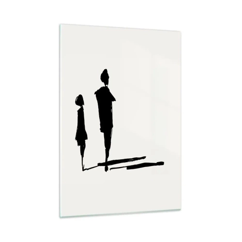 Tablou pe sticlă - Cu siguranță împreună? - 50x70 cm