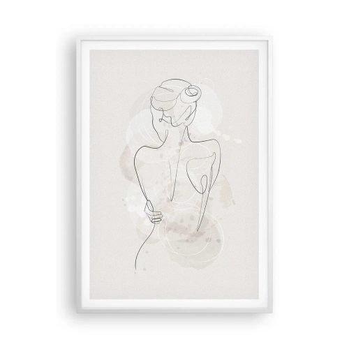 Poster în ramă albă - Ca un instrument sensibil - 70x100 cm