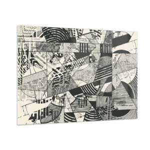 Tablou pe sticlă - Dinamica de astăzi - 100x70 cm