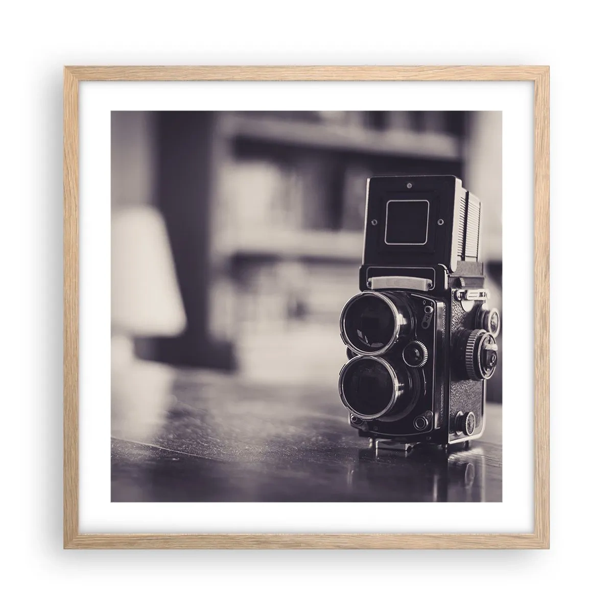 Poster în ramă de stejar deschis - Magia fotografiei vechi - 50x50 cm