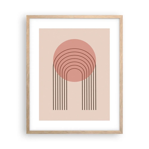 Poster în ramă de stejar deschis - Atracție irezistibilă - 40x50 cm