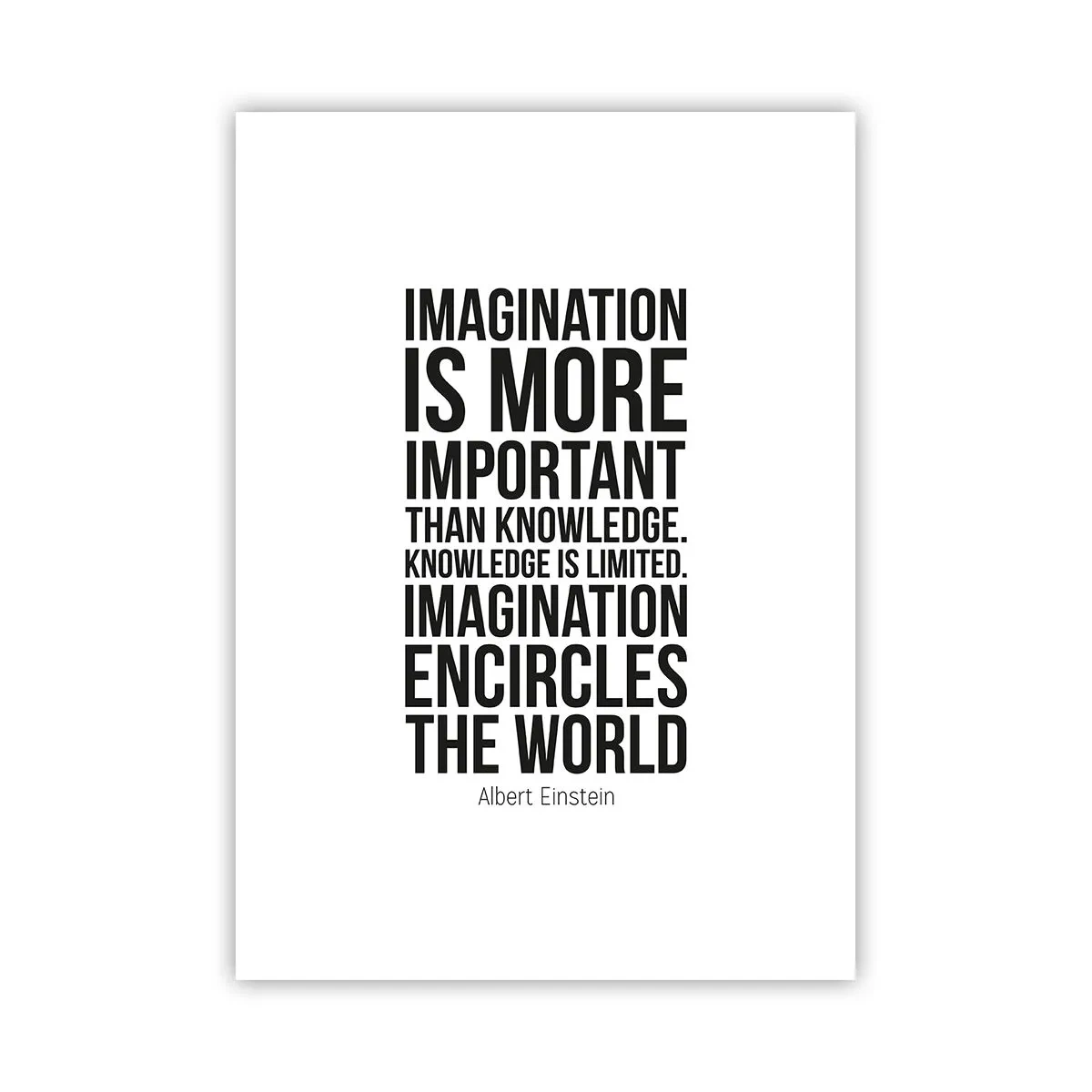 Poster - Einstein despre puterea imaginației - 50x70 cm