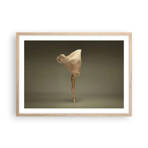 Poster în ramă de stejar deschis - Pe cale să zboare - 70x50 cm