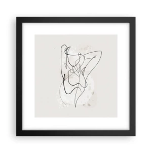 Poster în ramă neagră - Arta seducției - 30x30 cm