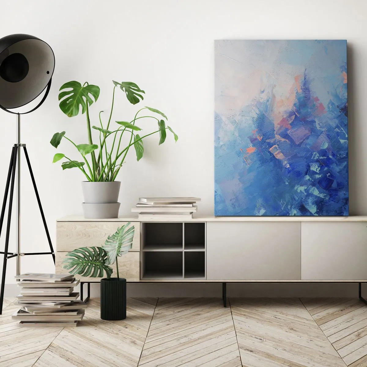 Tablou pe pânză - Abstracție de iarnă - 50x70 cm