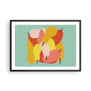 Poster în ramă neagră - Gustă soarele de vară - 70x50 cm